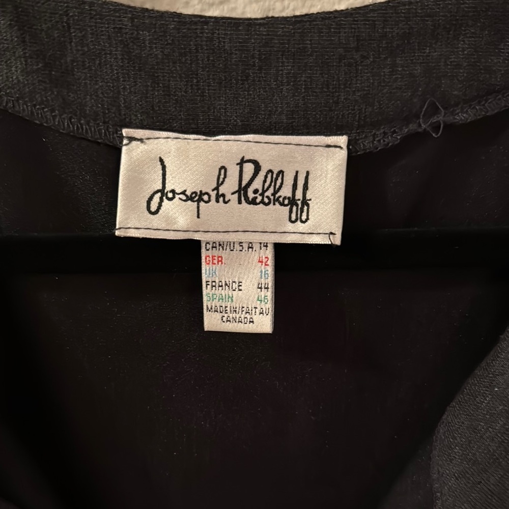 Joseph Ribkoff Black Relaxed Embellished Blouse - Picture 2 of 8